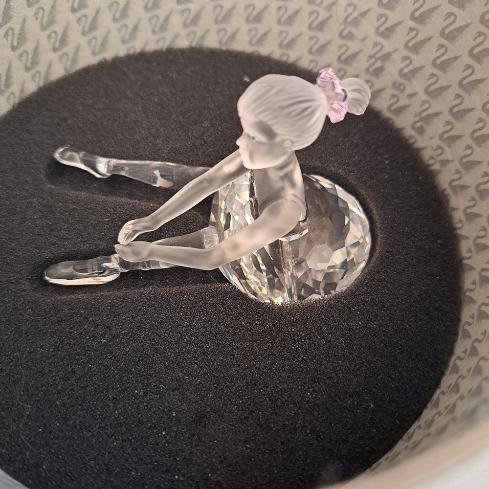 Swarovski crystal  Young Ballerina w original canister  COA